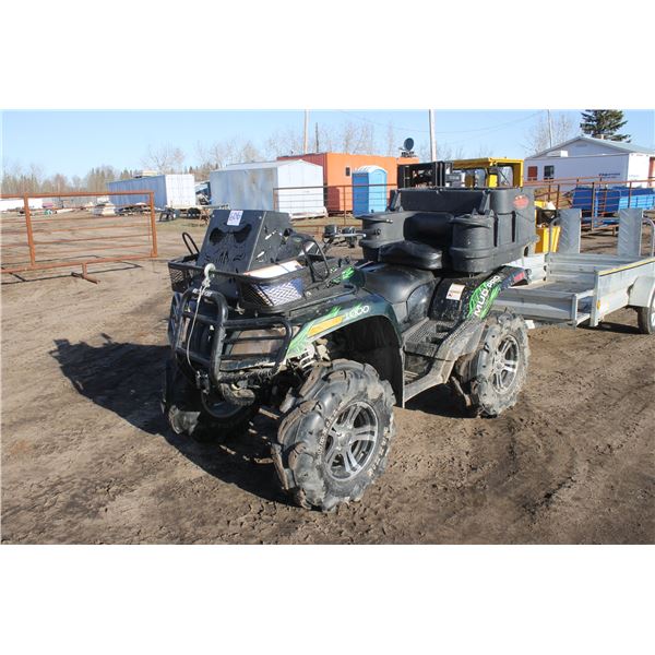 2013, Arctic Cat 1000 Quad, Loaded Winch, Original Owner, 73 hrs, SN.4UF13ATV7DT208124, PH 780-623-0