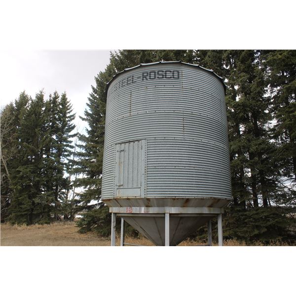 Westeel Rosco 5 Ring Hopper Bins (Bolted to Concrete) Located; from Auction Yard, 9 km North on RR 2