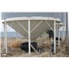 Image 2 : 6 Ring Westeel Hopper Bin, Approx. 3000 bu, c/w 5 HP Fan (Bolted to Concrete) Located; from Auction 
