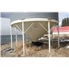 Image 2 : 6 Ring Westeel Hopper Bin, Approx. 3000 bu (Bolted to Concrete) Located; from Auction Yard, 9 km Nor