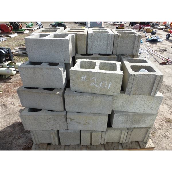 Pallet of Cement Blocks