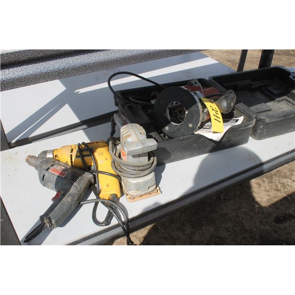 King, 3 1/4 HP, Variable Spd Router, 2 Drills and Sander