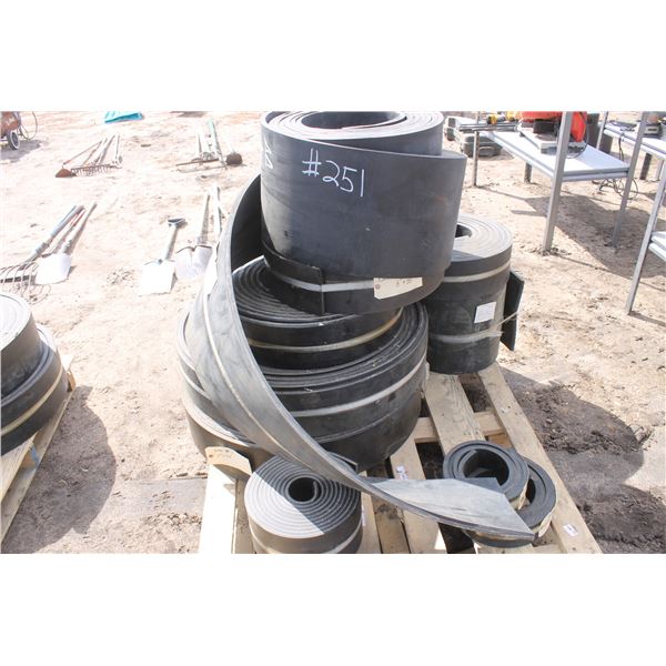 Belting - 12" x 36', 5" x 47', 6" x 106', 2 1/2" x 6' 8", 2 3/4" x 57', 12" x 20', 6" x 113'