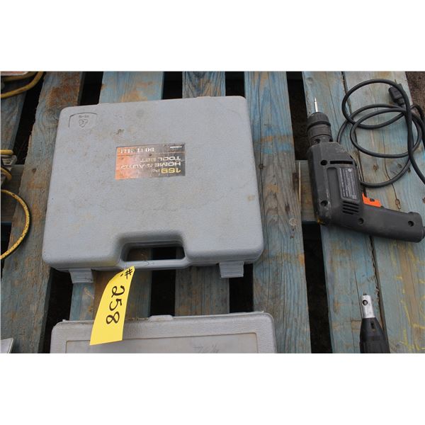 Socket and Wrench Set, Circular Saw and Drill