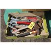 Image 1 : Box of Tools (Hatchet, Hammer, Grease Guns, Etc.)