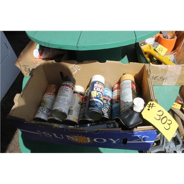 Box of Spray Paint