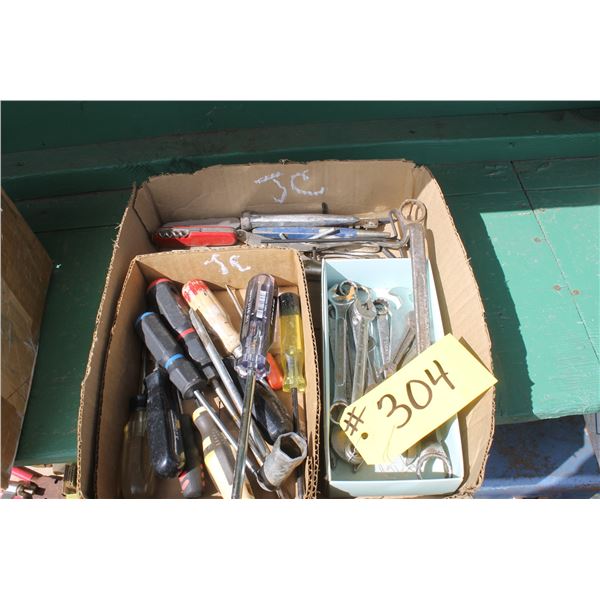 Asst. of Hand Tools (Wrenches, Screw Drivers Etc.)
