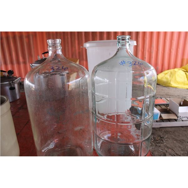 2- Glass Carboys