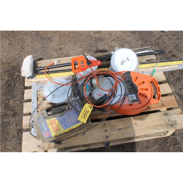 T-Square, Brushes, Elec. Cord, Tape Measure, Outboard Fuel Line Assembly