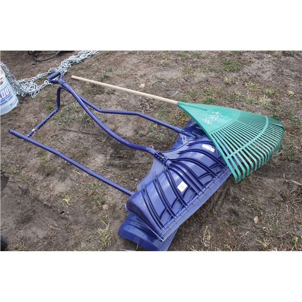 2- Snow Shovels and Rake