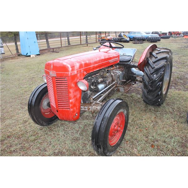 Ferguson 35 Gas Tractor, 3 pt, Good Body and Tires (Engine Needs Work)