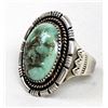 Image 1 : Navajo Sterling Turquoise Ring, Size 8.5
