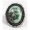 Image 2 : Navajo Sterling Turquoise Ring, Size 8.5