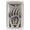 Image 1 : Native American Hopi Sterling Bear Paw Money Clip