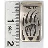 Image 5 : Native American Hopi Sterling Bear Paw Money Clip
