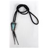 Image 1 : Navajo Sterling Turquoise Bolo Tie