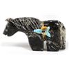Image 5 : Zuni Picasso Marble Horse Fetish by Al Lasiloo