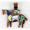 Image 1 : Shows Studios Copper Inlay Horse Pendant