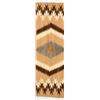 Image 3 : Navajo Crystal Serrated Diamond Wool Textile Rug