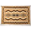 Image 9 : Navajo Crystal Serrated Diamond Wool Textile Rug