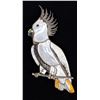 Image 1 : Large Zuni Sterling Inlay Cockatoo Pin Pendant