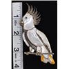 Image 5 : Large Zuni Sterling Inlay Cockatoo Pin Pendant