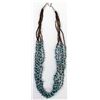 Image 1 : Navajo 4 Strand Turquoise Nugget Necklace