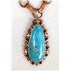 Image 2 : Running Bear Copper & Turquoise Necklace,Earrings