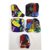 Image 1 : 5 Dichroic Glass Tiles