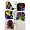 Image 6 : 5 Dichroic Glass Tiles