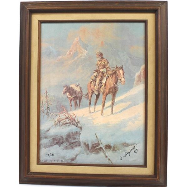 Framed Print on Canvas by Olaf Wieghorst