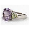 Image 1 : Sterling Silver Amethyst Ring, Size 7.5
