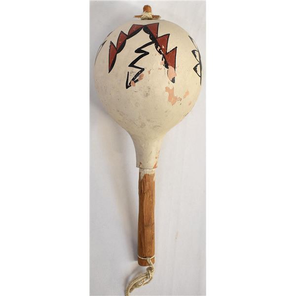 Historic Native American Gourd Rattle