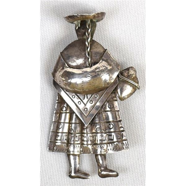 South American .900 Silver Pin