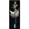 Image 5 : Navajo Sterling Turquoise Eagle Kachina Pendant
