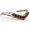 Image 4 : Zuni Sterling and Coral Bracelet by Sue Leekity