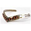 Image 9 : Zuni Sterling and Coral Bracelet by Sue Leekity