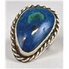 Image 2 : Navajo Sterling Azurite Malachite Ring, Size 7.5