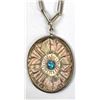 Image 2 : 2008 Scrimshaw and Turquoise Pendant Necklace