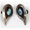 Image 1 : Navajo Old Pawn Sterling Turquoise Earrings