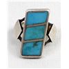 Image 2 : Vintage Zuni Sterling Inlay Turquoise Ring