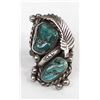 Image 2 : Vintage Navajo Sterling Turquoise Ring, Size 6.25