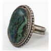 Image 1 : Navajo Sterling Turquoise Ring, Size 10.5
