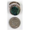 Image 8 : Navajo Sterling Turquoise Ring, Size 10.5