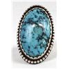 Image 2 : Navajo Sterling Turquoise Ring, Size 7.75