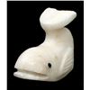 Image 1 : Zuni White Alabaster Whale Fetish by Evan Cachini