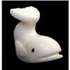 Image 3 : Zuni White Alabaster Whale Fetish by Evan Cachini