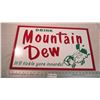 Image 1 : 25 x 15" Mountain Dew sign plastic