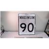 Image 1 : 29 1/2 x 23 1/2" Road sign aluminum maximum