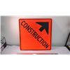 Image 1 : 29 1/2 x 29 1/2 construction road sign aluminium